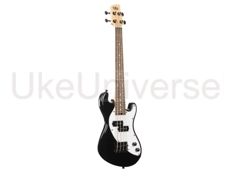 Kala UBASS-SB-BK-FS Electric Solid Body Black Fretted U•BASS® Ukulele image 1
