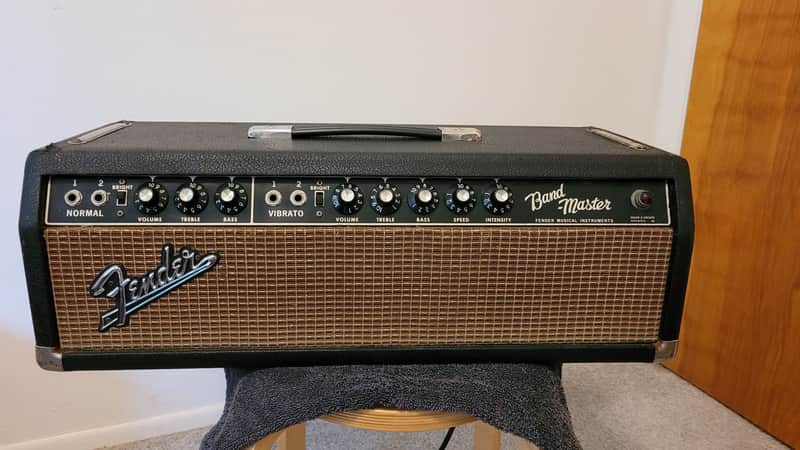 Fender Bandmaster 40-Watt 2-Channel Guitar Amp Head 1963 - 1967 - Black Panel image 1