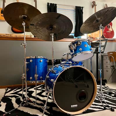 DW Performance Series Drum Set - Blue Sparkle image 1