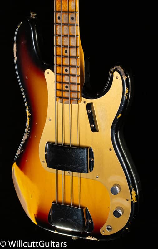 Fender Custom Shop 1958 Precision Bass Heavy Relic 3-Tone Sunburst (339) image 1