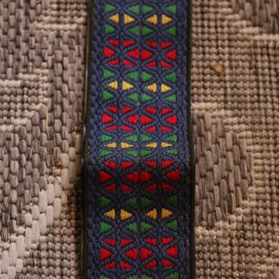 60's/70's Blue kaleidoscope Ace Woven Strap image 4