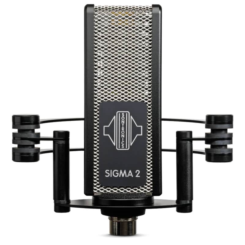 Immagine Sontronics Sigma 2 Phantom-Powered Ribbon Microphone w/Shockmount & ABS Flight Case - 1