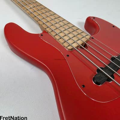 Marco Bass Guitars TFL-5 5-String 34.5" Satin Red Glockenklang - 9.84lbs image 14