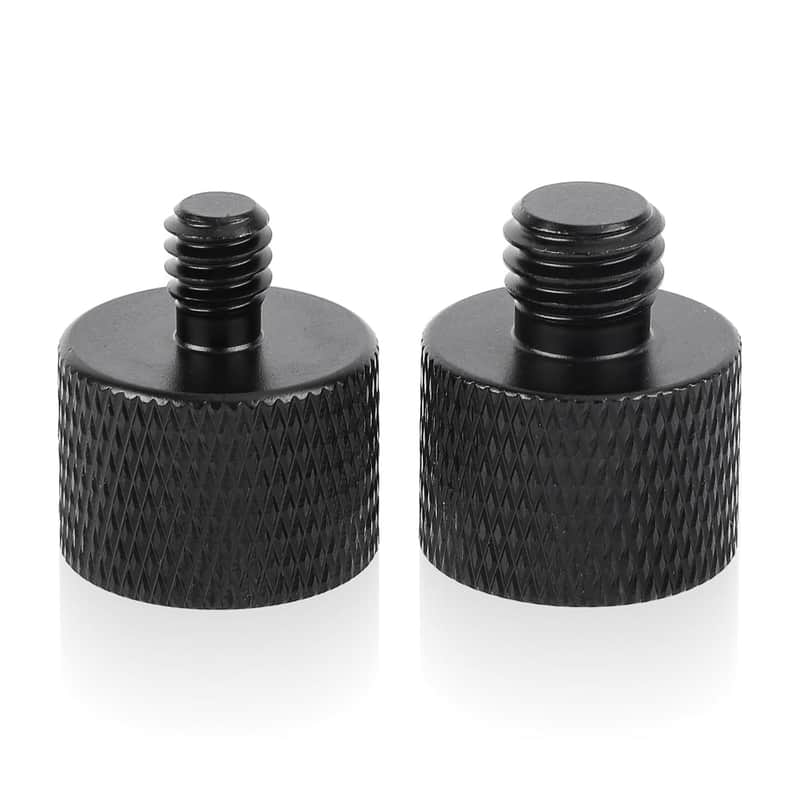 2025 Gosknor 2Pcs Mic Stand Adapter, Black Aluminium Alloy Cam...