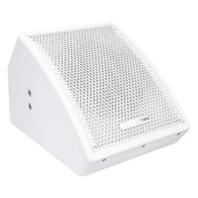 CARME-U8MW | CARME Series 8" Coaxial Passive 2-way Professional PA DJ Stage Monitor Speaker, White with U Mounting Bracket image 1
