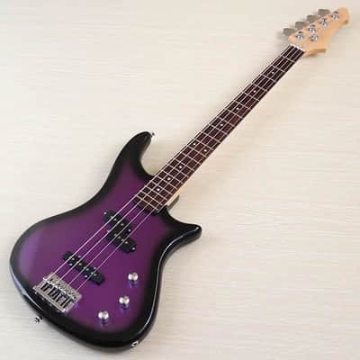 Custom Metallic Purple 4 String Electric Bass, Poplar Wood Body, Maple Neck image 3