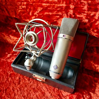 Neumann U87 c 1970 - Nickel original vintage Germany FET condenser microphone mic imagen 1