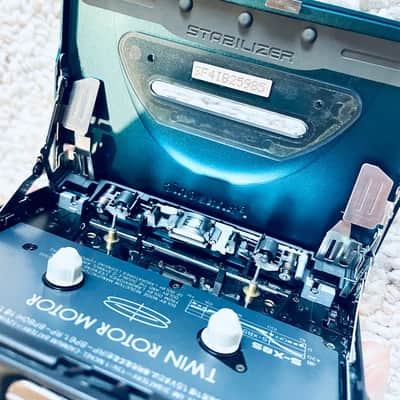 PANASONIC SX3 Walkman Cassette Player, EX Rare Blue ! Display or Repair ! image 8