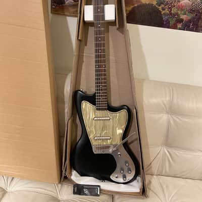 Mint NOS Danelectro Hornet Baritone — New Old Stock Dead on ‘67 Baritone Reissue — Factory Black, Jazzmaster Style image 1