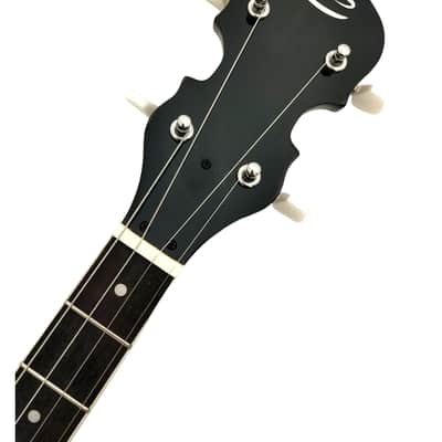 Caraya 4-String Mahogany Body Resonator Tenor Banjo - Natural BJ004 image 11