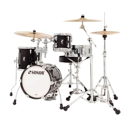 Sonor AQ2 Maple Martini 4 Piece Shell Pack - Transparent Black (AQ2-MARTINIWMCTSB) image 3