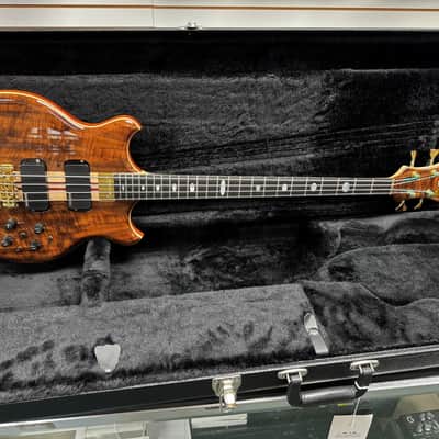 Alembic Stanley Clarke Sign Deluxe, Walnut/ Ebony / Red Side LED's 9.3 LBS *IN STOCK* image 16