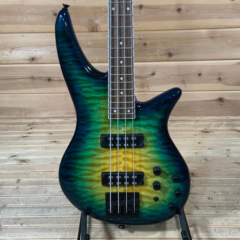 Jackson X Series Spectra SBXQ IV Electric Bass Floor Model - Amber Blue Burst Bild 1