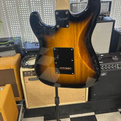 Squier Bullet Stratocaster HSS with Tremolo and Laurel Fretboard 2019 - 2020 - Brown Sunburst image 9