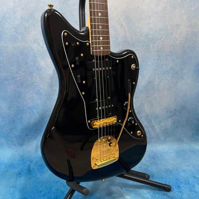 2025 Fender Japan Traditional Collection '60s Jazzmaster – Black Pearl / Gold, Matching Headstock, MIJ image 2
