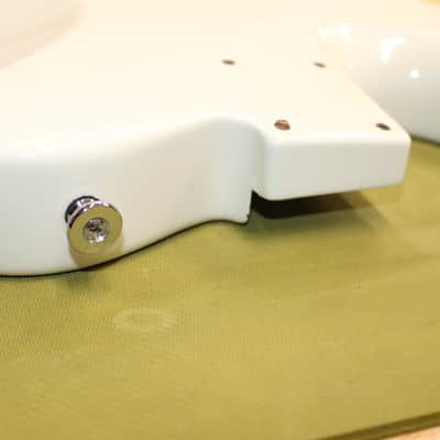 Warmoth Telecaster Body, Roasted Alder, Olympic White, Gotoh image 10