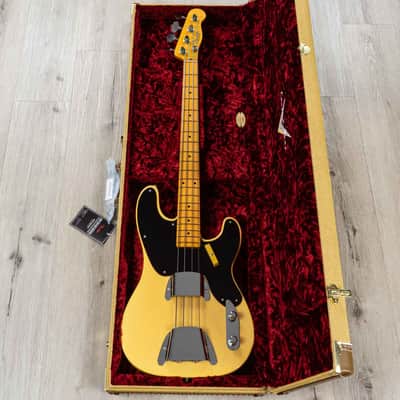 Mint Fender Custom Shop Vintage Custom 1951 NOS Precision Bass, Nocaster Blonde image 10