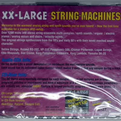 Best Service XX-Large Most Wanted 2 String Machines Sample Library/Sound Library/Sampling Double CD 1990s image 2
