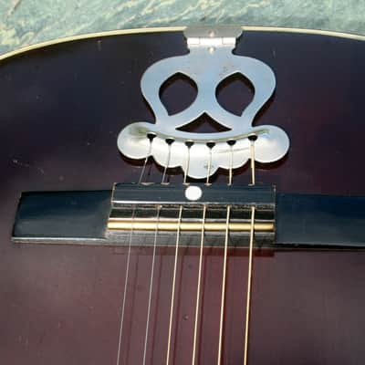 Yamaha Nippon Gakki Dynamic Guitar No.10B Red Label 1961 Maroon+Original Semi Hrad Case image 21