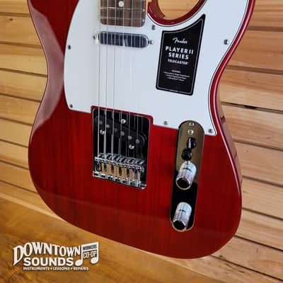 Fender Player II Telecaster Electric Guitar - Transparent Cherry, Rosewood Fingerboard image 3