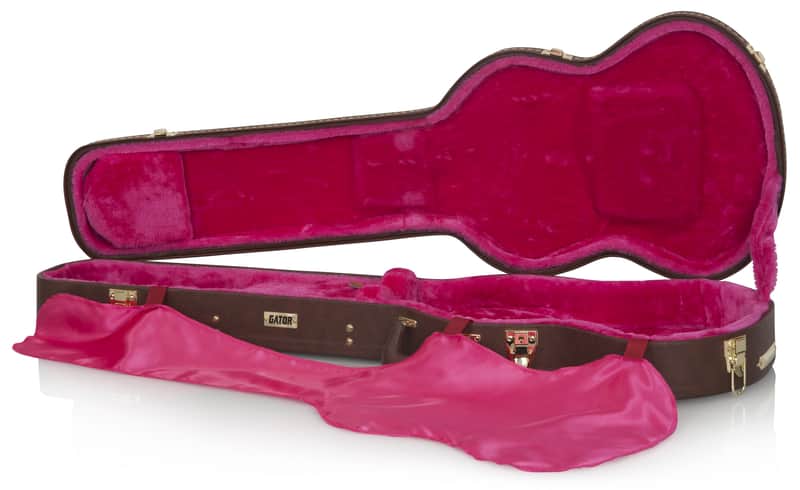 Gator Gibson SG® Guitar Deluxe Wood Case, Brown GW-SG-BROWN image 1