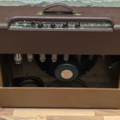 1955 Gibson GA-40 Les Paul Flagship 1x12 Guitar Combo Two-Tone Brown image 14