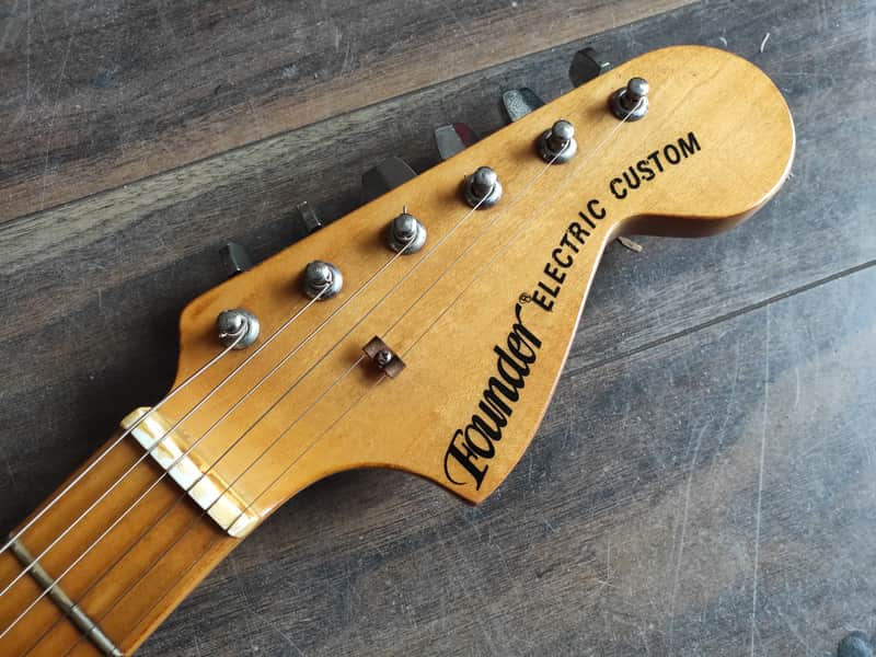 1970's Founder Electric Custom Stratocaster Sunburst (Made in