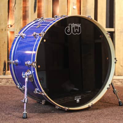 DW Performance Blue Sparkle Bass Drum - 14x24 image 1