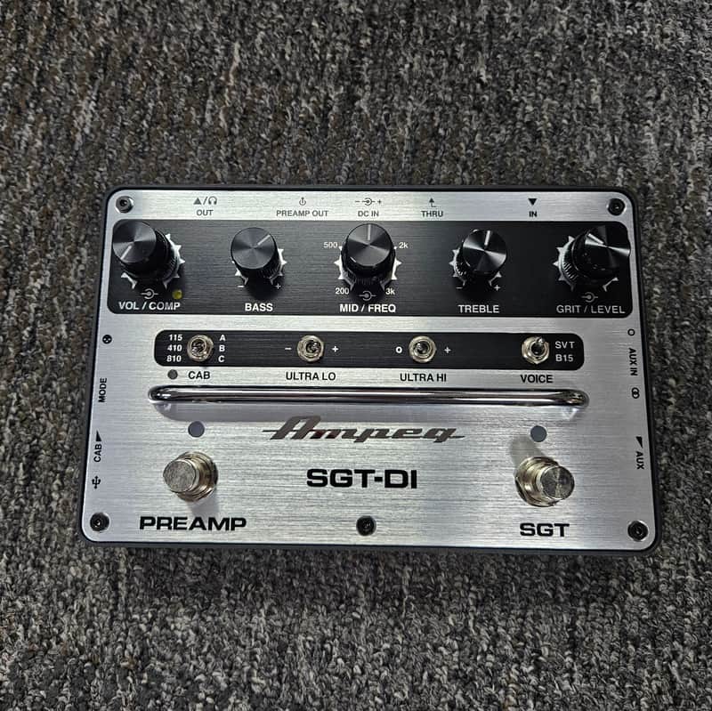 Ampeg SGT-DI Bass Preamp / DI - Silver / Black image 1