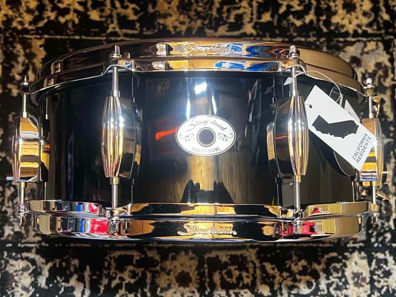 Slingerland 5.5" x 14" Studio King Snare Drum - Del Norte Black Lacquer image 1
