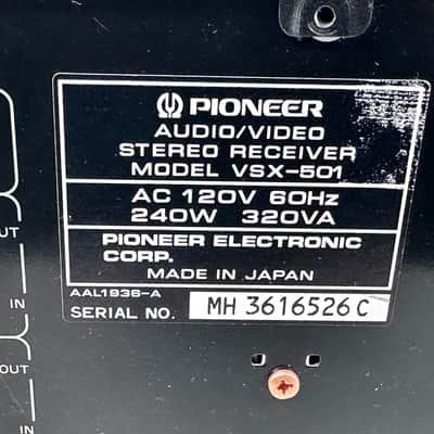 Pioneer Receiver VSX-501 5.1 Surround Sound Receiver image 10