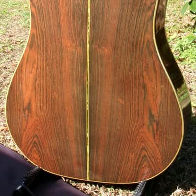 1979 Yairi YW800 B. Rosewood Jacaranda Japan Vintage - Natural+Vintage Martin Replica Hard Case by Tokai image 7