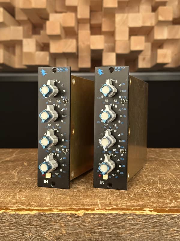 Vintage API 550B Stereo Pair. 1980s. Early close SN. 550A 550 B. All original. image 1