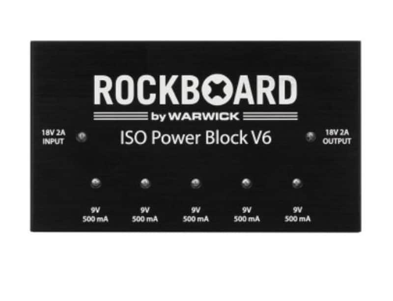 Rockboard ISO ower Block V6 Guitar Effects Pedalboard Isolated Multi Power Supply image 1