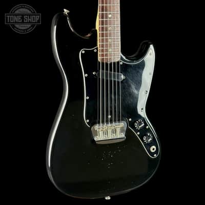 Vintage 1978 Fender Musicmaster Black w/case TSU24470 image 4