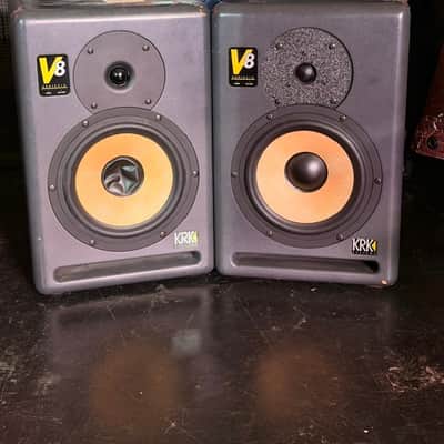 KRK V8 Series I Passive/Active Studio Monitors - Matching Pair (One Blown / Non-Functioning - Project Set) image 1