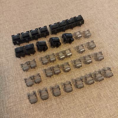 Roland Juno-D Button Black & Translucent Buttons Juno D