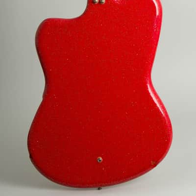 Wandre Noble "Powertone" Semi-Hollow Body Electric Guitar, c. 1964, ser. #680, black hard shell case. image 4