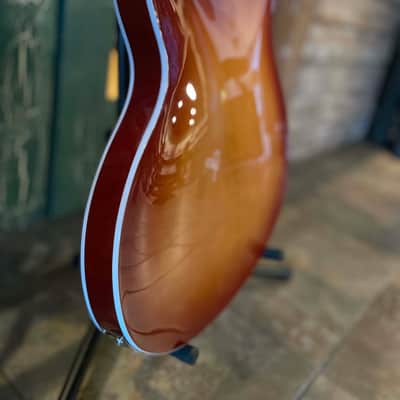 Squier Affinity Starcaster Deluxe HH Semi-Hollow Electric Guitar Sienna Sunburst image 20