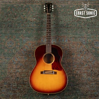 1967 Gibson LG-1 Acoustic Guitar with original Chipboard Alligator Case image 2