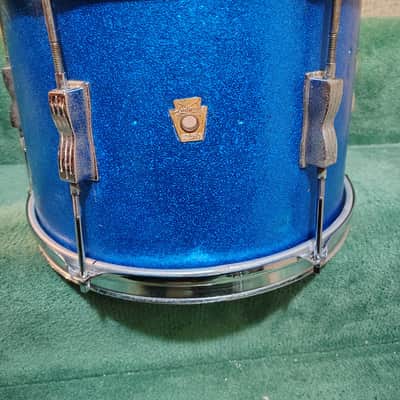 Ludwig No. 444 Club Date 9x13" Rack Tom with Keystone Badge 1960 - 1968 - Blue Sparkle image 1