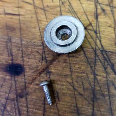 1972 Vintage Fender P Bass Jazz Headstock String Guide Original Screw image 2
