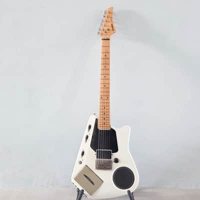 Casio EG 5 EG-5 Electric Guitar with Onboard Cassette Deck / Amplifier 1980s - White Made in Japan MIJ