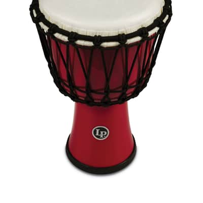 Immagine Latin Percussion World 7" Rope Circle Djembe, Red LP1607RD - 3