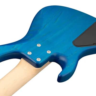 Sadowsky MetroLine 24-Fret Vintage J/J Bass-Swamp Ash Body-5 String-Ocean Blue Transparent Satin image 6