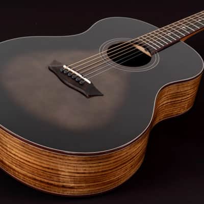 Washburn Bella Tono Novo S9 Studio Acoustic Guitar - Gloss Charcoal Burst image 3
