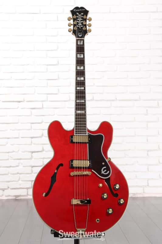 Epiphone Masterbilt Gem Archer Sheraton Electric Guitar - Cherry Red (EMGASCHGHd1) image 1