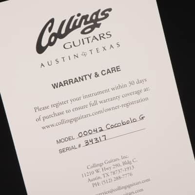 Collings 000-42 German Spruce & Cocobolo - Jet Black Top image 21