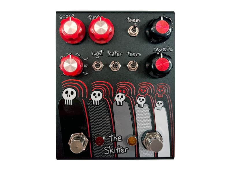Champion Leccy The Skitter V3 Tremolo + Reverb Pedal (Black) image 1