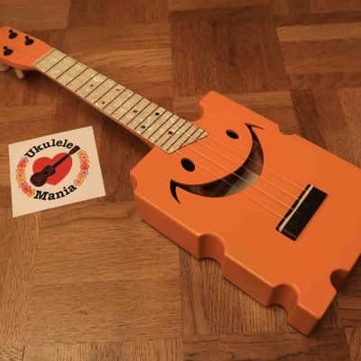Cheezy Original Cheddar Cheese Model Solid Mahogany Soprano with Pearloid Fretboard #3292 - Free Shipping Worldwide! image 7